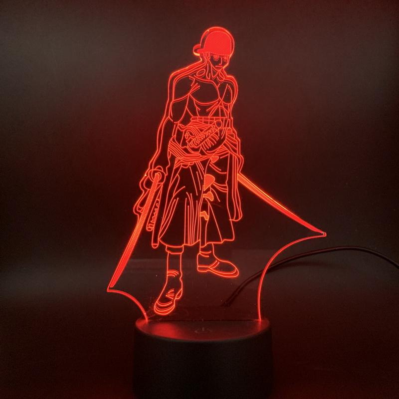 One Piece 3D Illusion Lamp Night Light