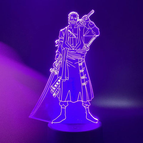 Image of One Piece Roronoa Zoro 3D Illusion Lamp Night Light