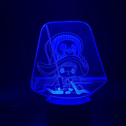 Image of One Piece Tony Tony Chopper Figure Child Indoor Room 3D Illusion Lamp Night Light