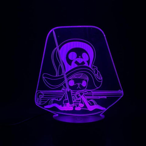 Image of One Piece Tony Tony Chopper Figure Child Indoor Room 3D Illusion Lamp Night Light