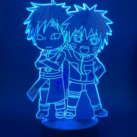 Image of One Piece Uzumaki Naruto Gaara 3D Illusion Lamp Night Light