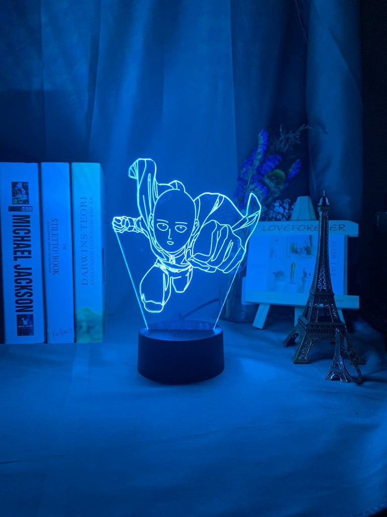 One Punch Man Saitama Figure 3D Illusion Lamp Night Light