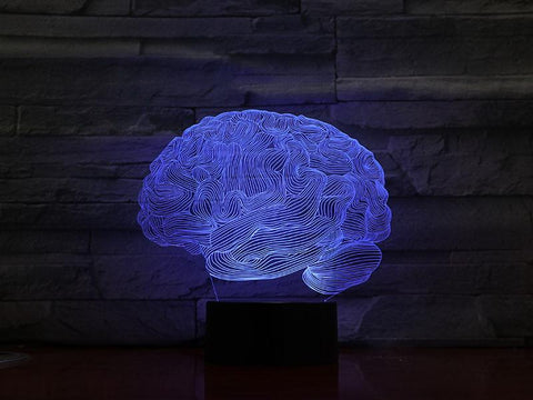 Image of Organ The Brain 3D Illusion Lamp Night Light