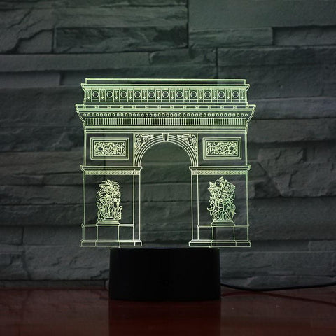Image of Paris Arc de Triom 3D Illusion Lamp Night Light