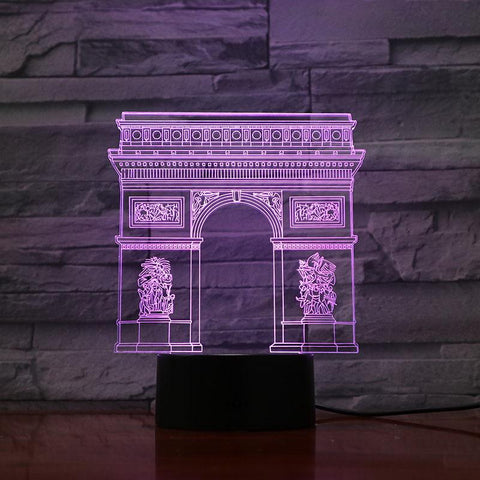 Image of Paris Arc de Triom 3D Illusion Lamp Night Light