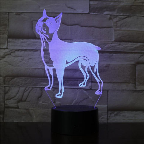 Image of Pet Dogs Puppy 3D Illusion Lamp Night Light