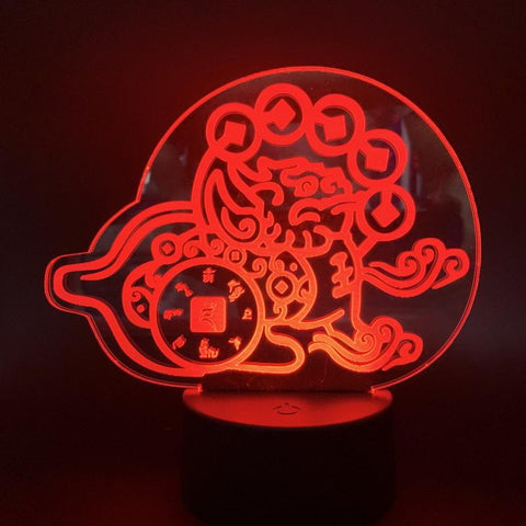 Image of Pi Xiu The Mythical Wild Animal 3D Illusion Lamp Night Light