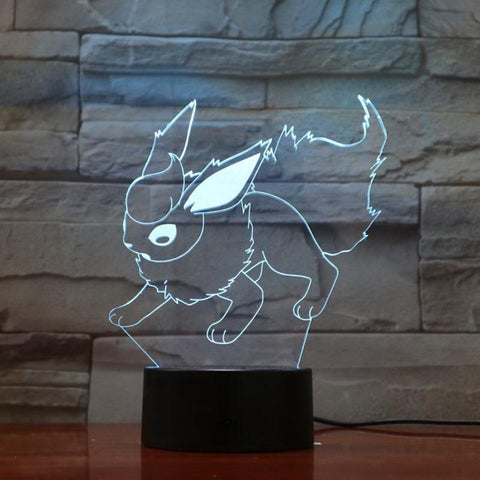 Image of Pokemon Game Figure 05 3D Illusion Lamp Night Light