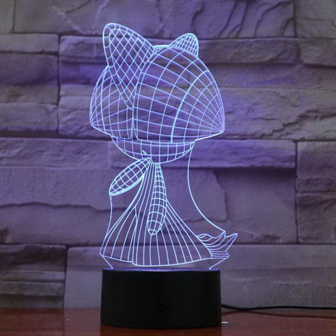 Image of Pokemon Game Figure 06 3D Illusion Lamp Night Light
