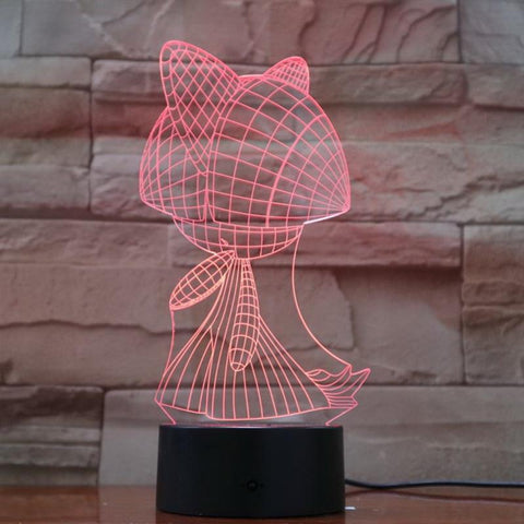 Image of Pokemon Game Figure 06 3D Illusion Lamp Night Light