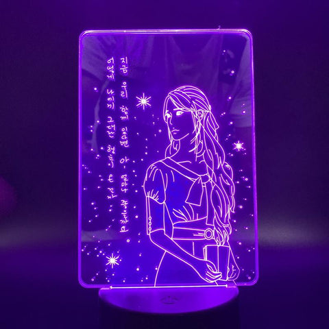 Image of Pretty Girl 3D Illusion Lamp Night Light