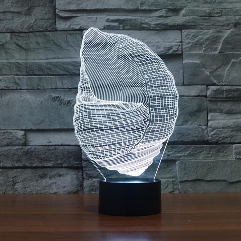 Image of Sea Animal Conch 3D Illusion Lamp Night Light