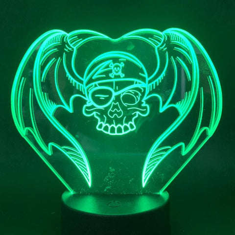 Image of skull 3D Illusion Lamp Night Light