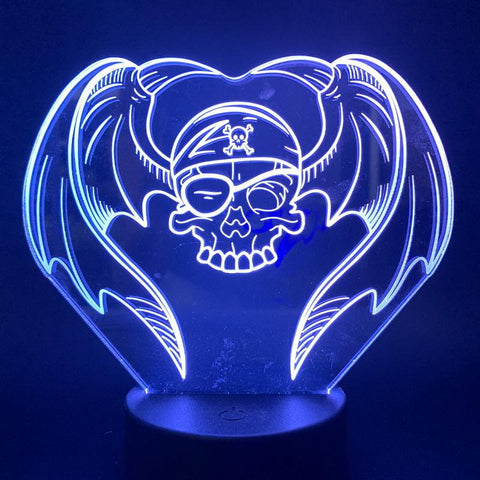 Image of skull 3D Illusion Lamp Night Light
