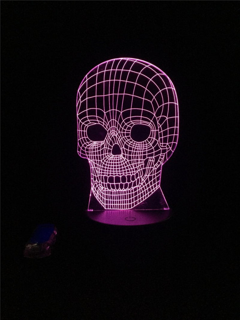 Skull Face Fade 3D Illusion Lamp Night Light