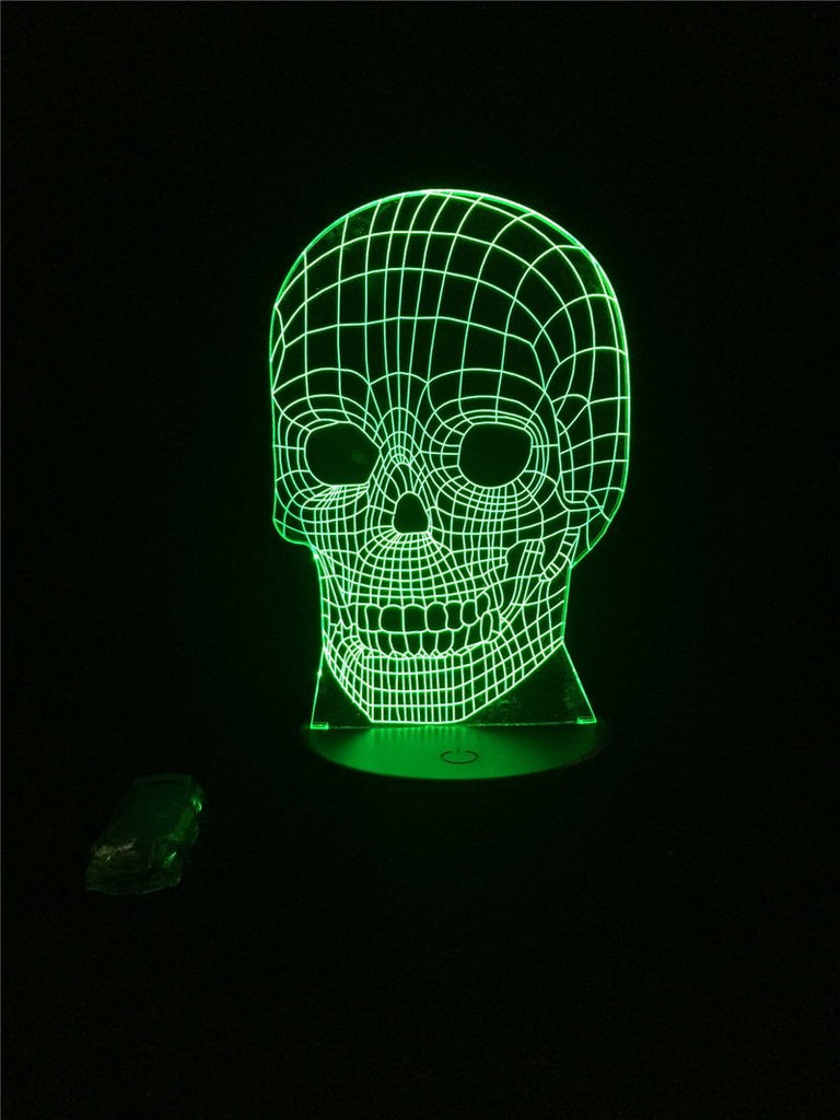 Skull Face Fade 3D Illusion Lamp Night Light