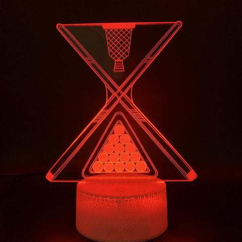Image of Snooker Billiard Eight Nine Ball 3D Illusion Lamp Night Light