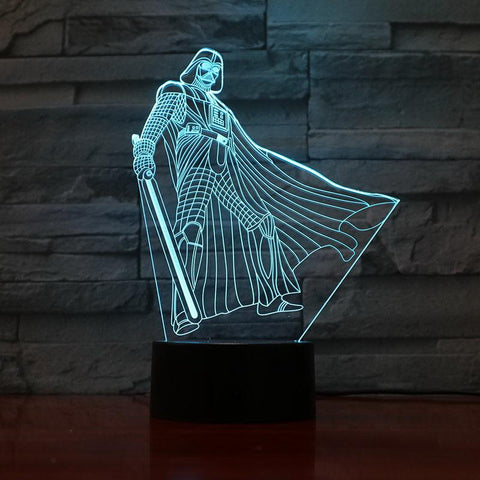 Star Wars Jedi 3D Illusion Lamp Night Light