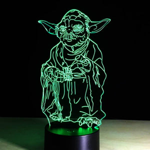 Star Wars Master Yoda Sensor Room 3D Illusion Lamp Night Light 93