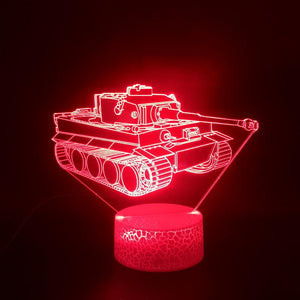 Tank 02 3D Illusion Lamp Night Light