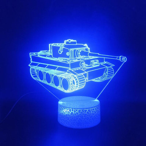 Image of Tank 02 3D Illusion Lamp Night Light