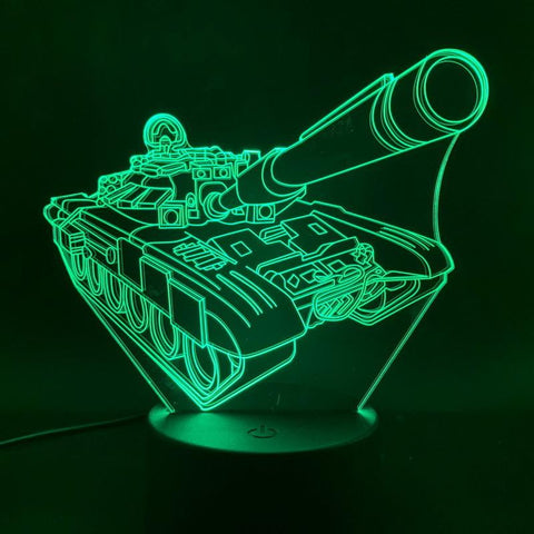 Tanks 3D Illusion Lamp Night Light
