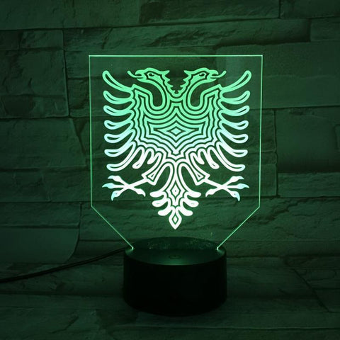 Image of The Double-Headed Eagle 3D Illusion Lamp Night Light