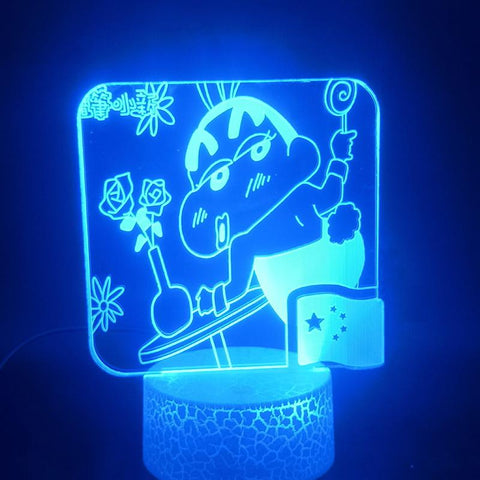 Image of The Japanese Anime Crayon Shin-chan Lovely 3D Illusion Lamp Night Light