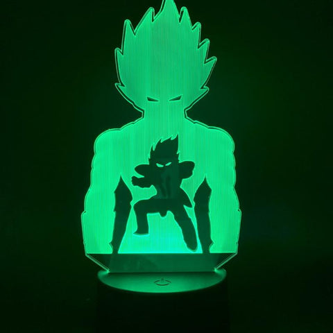 Image of The Japanese Anime Dragonball Vegeta 3D Illusion Lamp Night Light