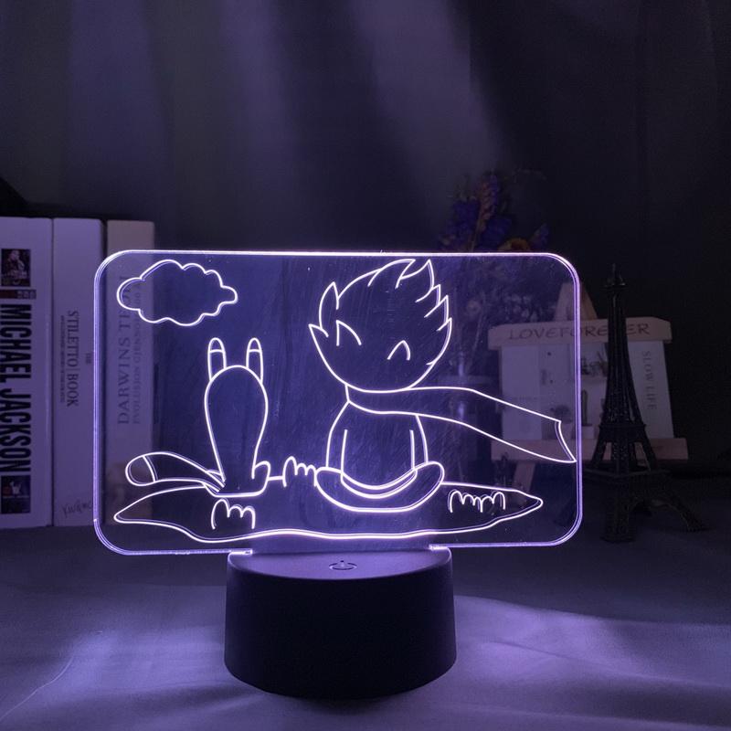 The Little Prince 3D Illusion Lamp Night Light