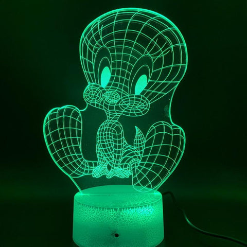 Image of Tweety Bird Figure 3D Illusion Lamp Night Light