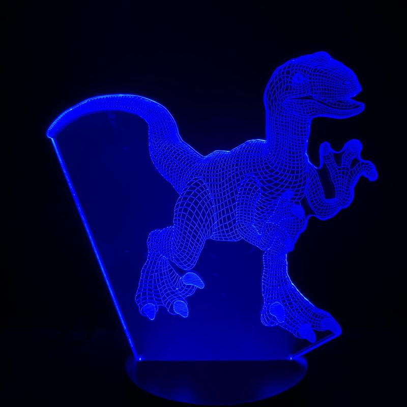 Tyrannosaurus Rex Dinosaur 3D Illusion Lamp Night Light