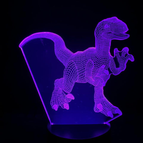 Image of Tyrannosaurus Rex Dinosaur 3D Illusion Lamp Night Light