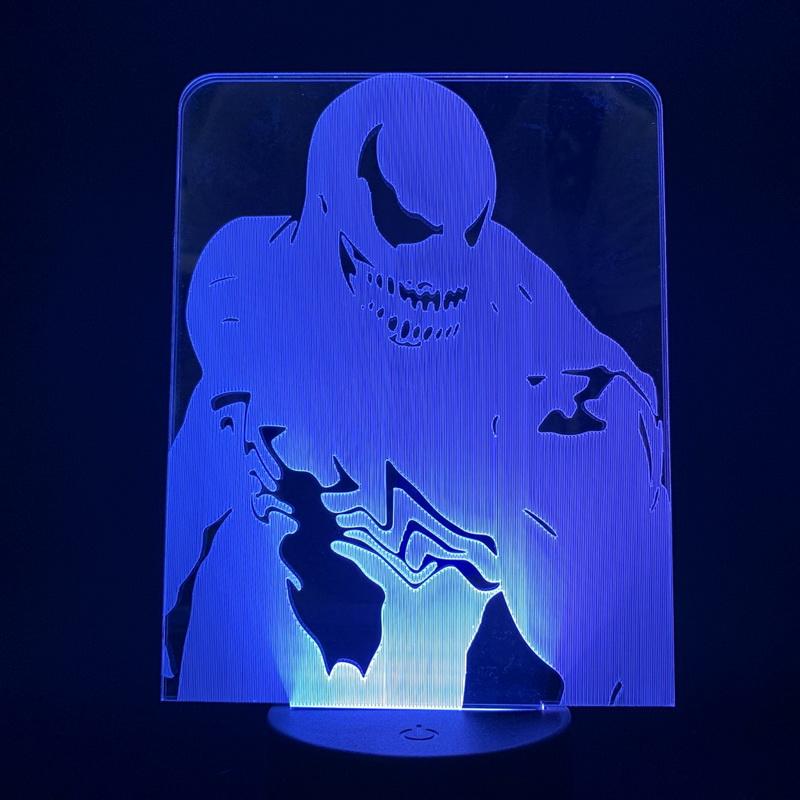 Venom Marvel Studios Eddie Brock Comics Hero Office 3D Illusion Lamp Night Light