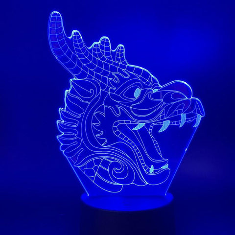 Image of Visual Dragon Room 3D Illusion Lamp Night Light