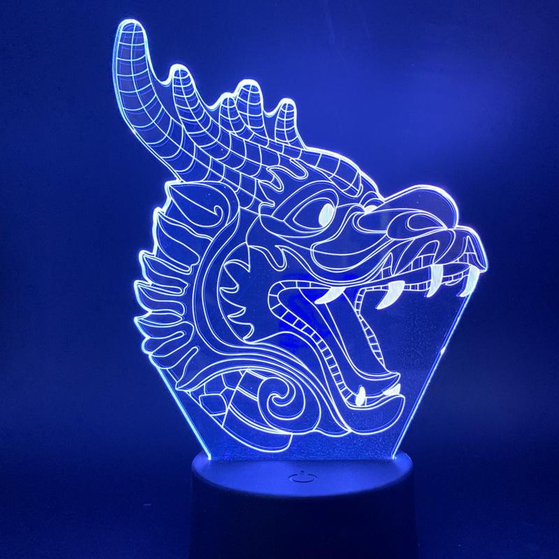 Visual Dragon Room 3D Illusion Lamp Night Light