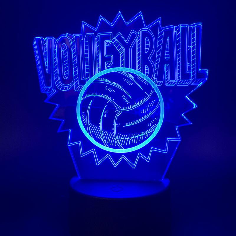 visual Volleyball 3D Illusion Lamp Night Light