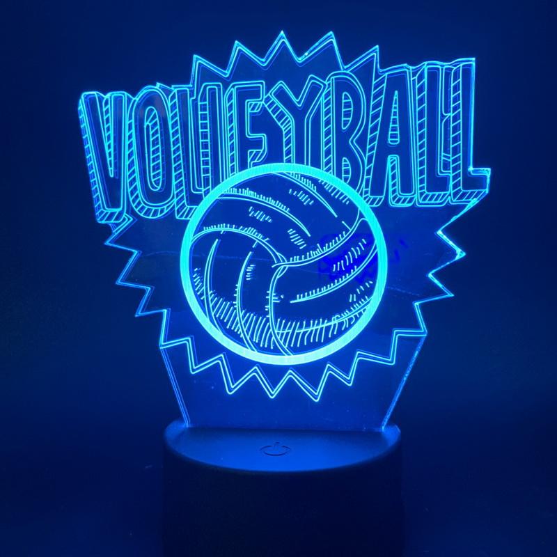 visual Volleyball 3D Illusion Lamp Night Light