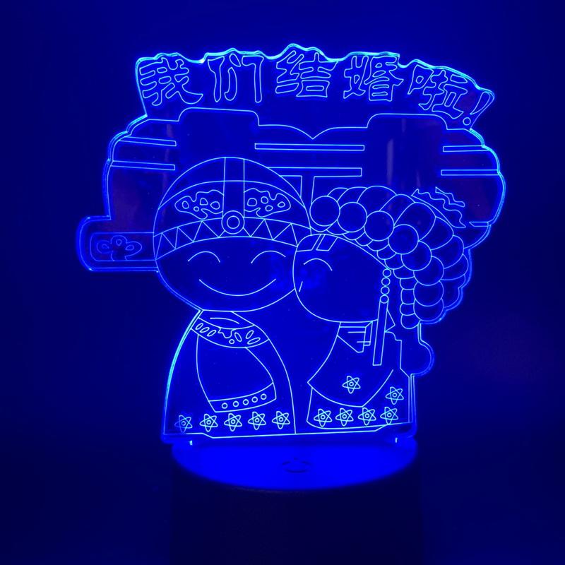we are getting married 3D Illusion Lamp Night Light