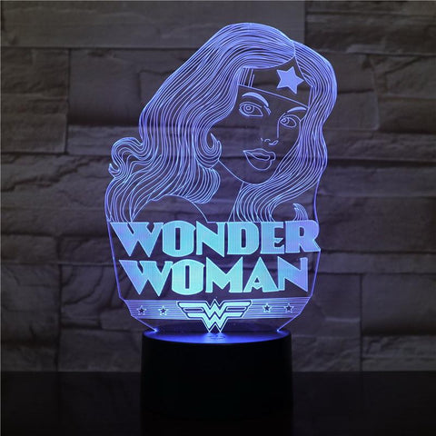 Image of Wonder Woman Justice League 02 3D Illusion Lamp Night Light